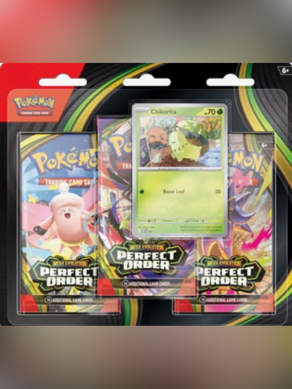 Pokémon Perfect Order MegaEvolution Trading Cards Bundle Pack Chikorita PromoTCG